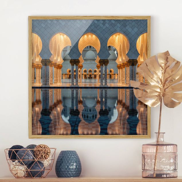 Framed poster - Reflections In The Mosque
