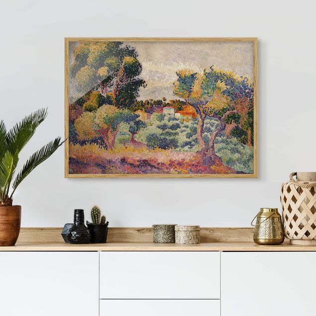Framed poster - Henri Edmond Cross - Eucalyptus And Olive Grove
