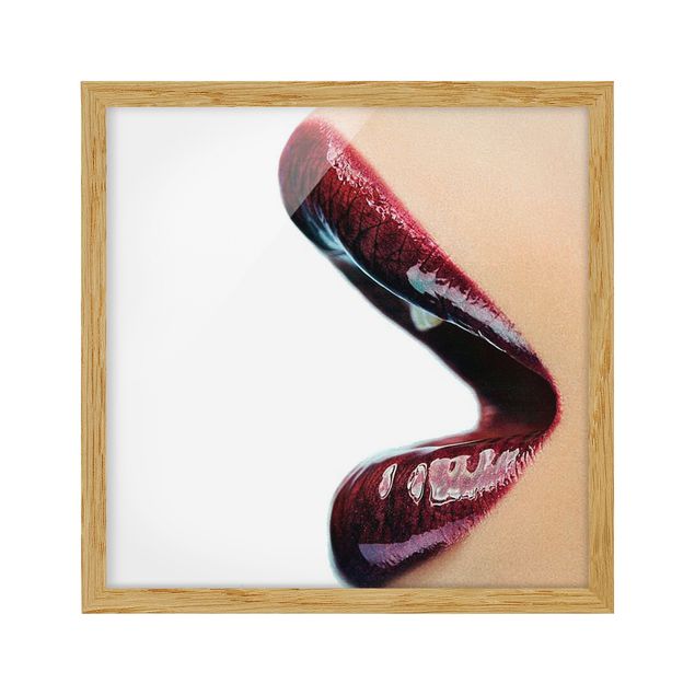 Framed poster - Kiss My Lips!