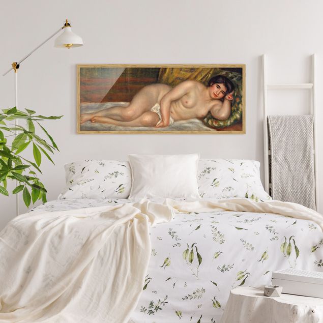 Framed poster - Auguste Renoir - Lying female Nude (Gabrielle)