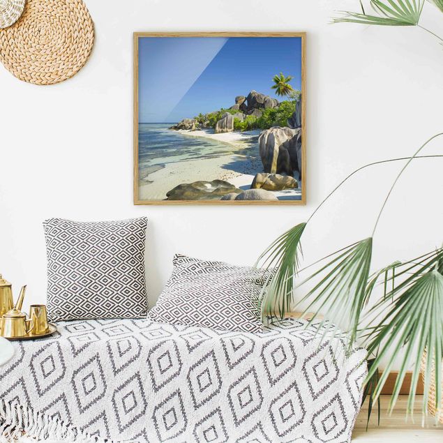 Framed poster - Dream Beach Seychelles