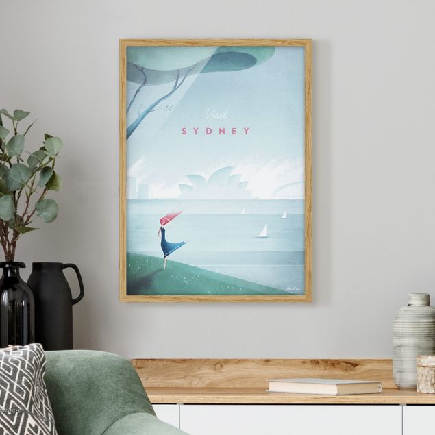 Framed poster - Travel Poster - Sidney