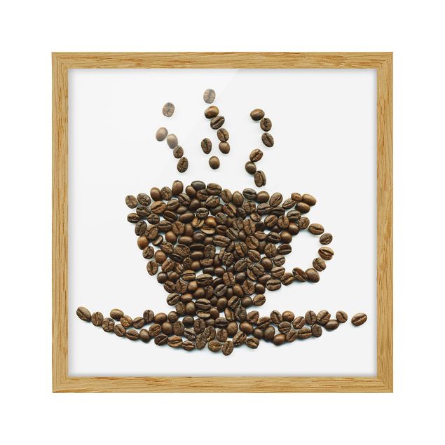 Framed poster - Coffee Beans Cup