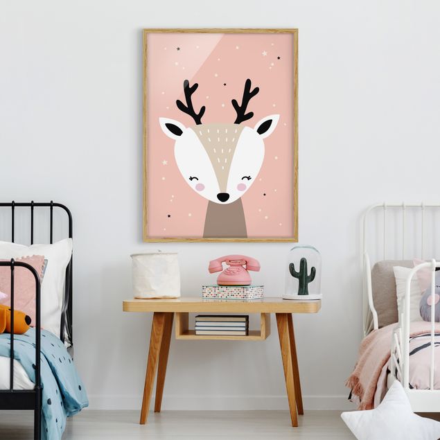 Framed poster - Happy Deer