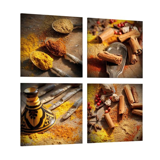 Print on canvas 4 parts - Oriantal Spices