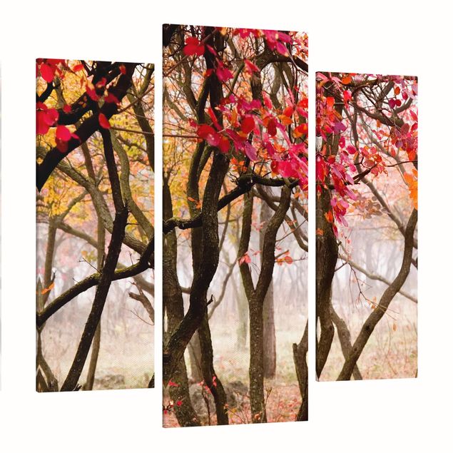 Print on canvas 3 parts - Japan In The Fall