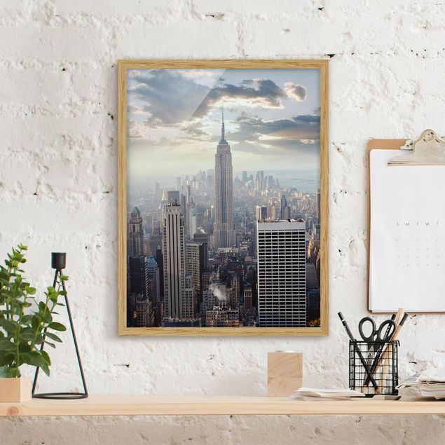 Framed poster - Sunrise In New York