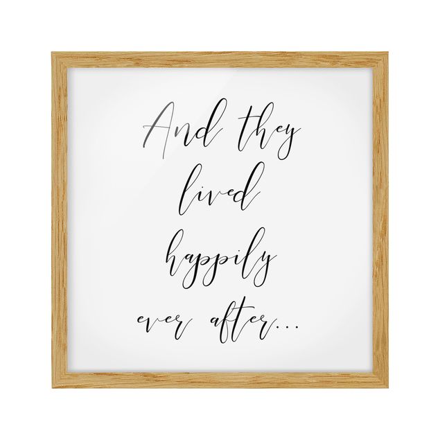 Framed poster - And They Lived Happily Ever After