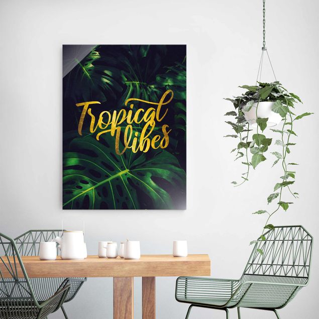 Glas Magnetboard Jungle - Tropical Vibes