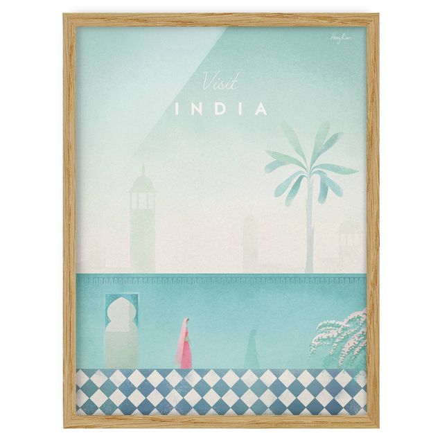 Framed poster - Travel Poster - India