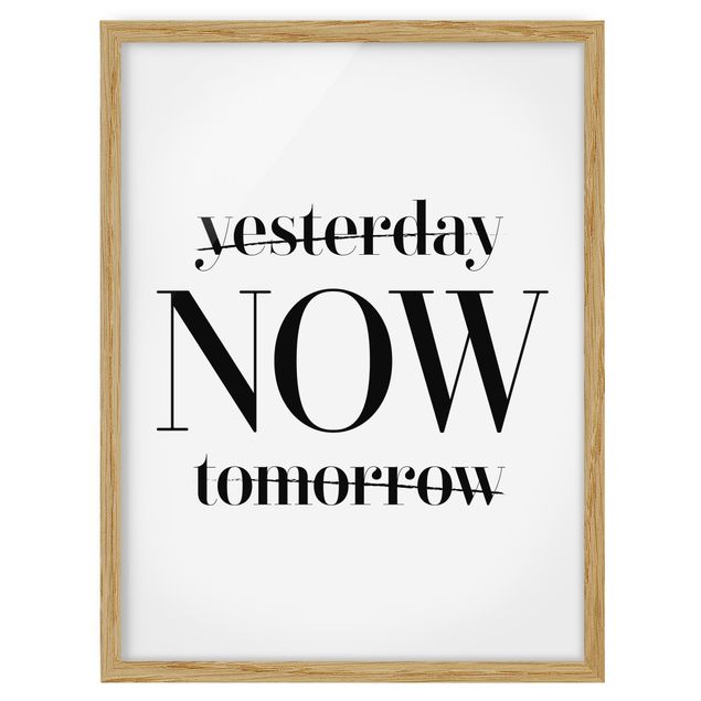 Framed poster - Yesterday Now Tomorrow