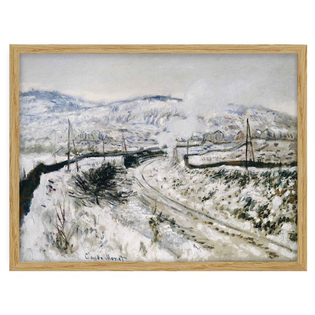 Framed poster - Claude Monet - Train In The Snow At Argenteuil