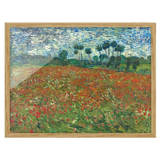 Framed poster - Vincent Van Gogh - Poppy Field
