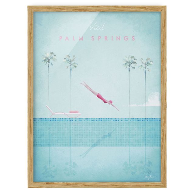 Framed poster - Travel Poster - Palm Springs