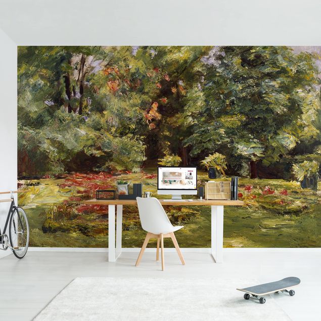 Wallpaper - Max Liebermann - Flower Terrace Wannseegarten