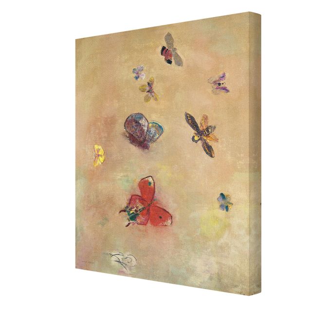 Canvas print - Odilon Redon - Colourful Butterflies