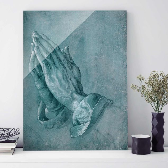 Glass print - Albrecht Dürer - Study Of Praying Hands
