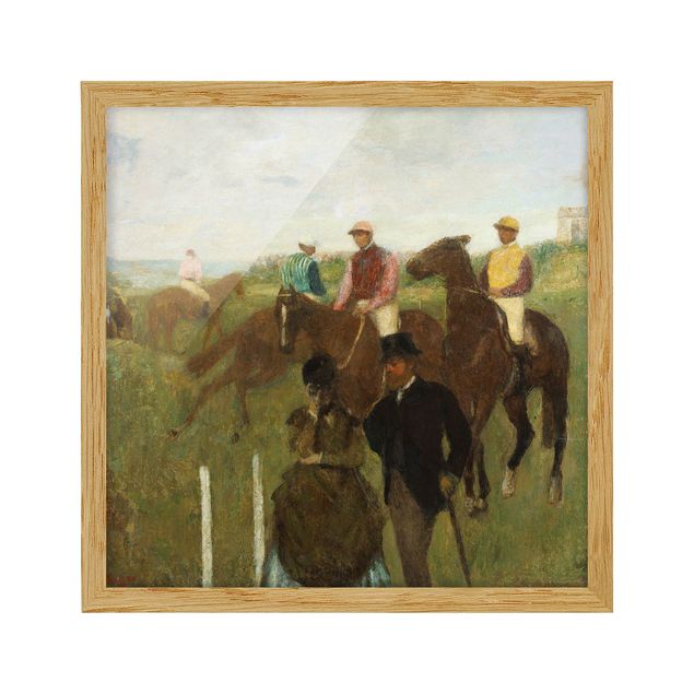 Framed poster - Edgar Degas - Jockeys On Race Track