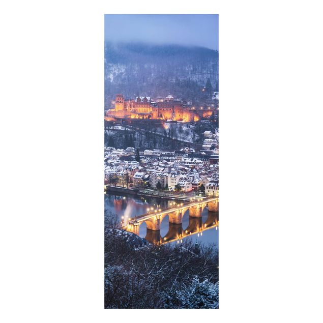 Glass print - Heidelberg In The Winter