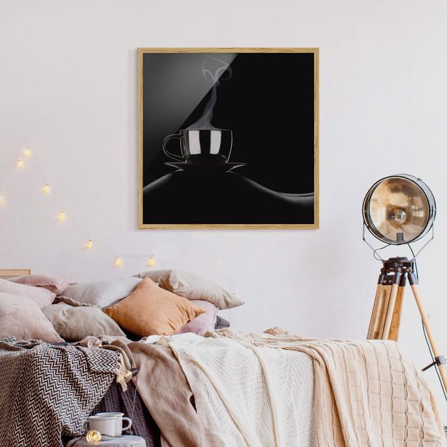 Framed poster - Coffee in Bed
