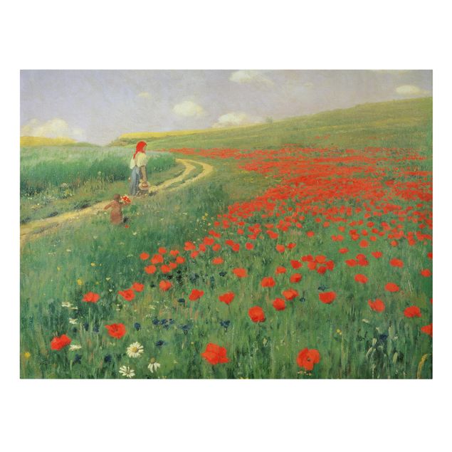 Canvas print - Pál Szinyei-Merse - Summer Landscape With A Blossoming Poppy