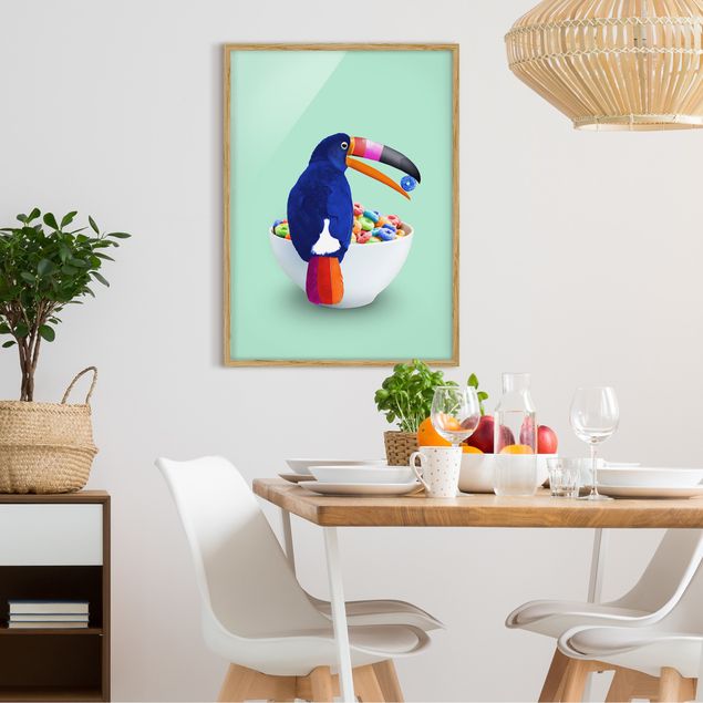 Framed poster - Breakfast With Toucan