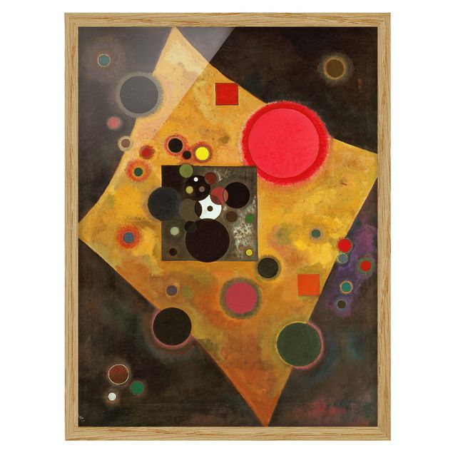 Framed poster - Wassily Kandinsky - Accent in Pink