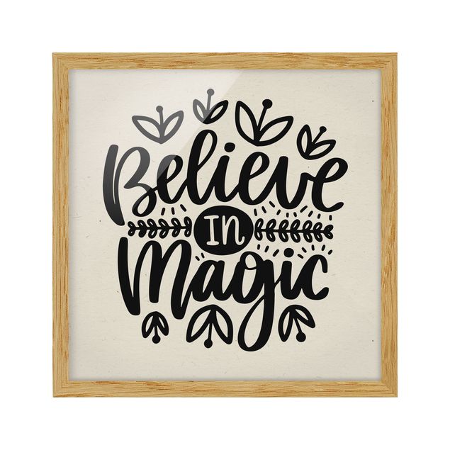 Framed poster - Believe In Magic