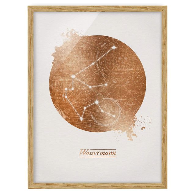 Framed poster - Aquarius Gold