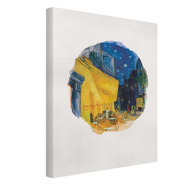 Canvas print - WaterColours - Vincent Van Gogh - Cafe Terrace In Arles