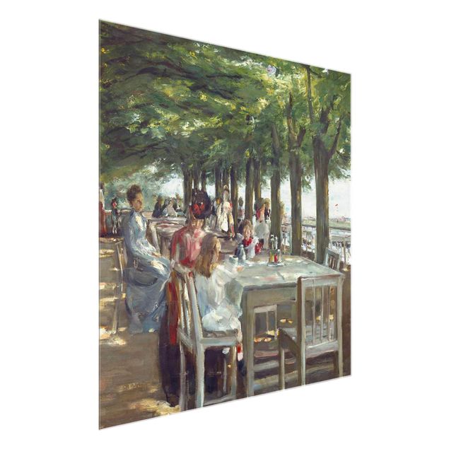 Glass print - Max Liebermann - The Restaurant Terrace Jacob