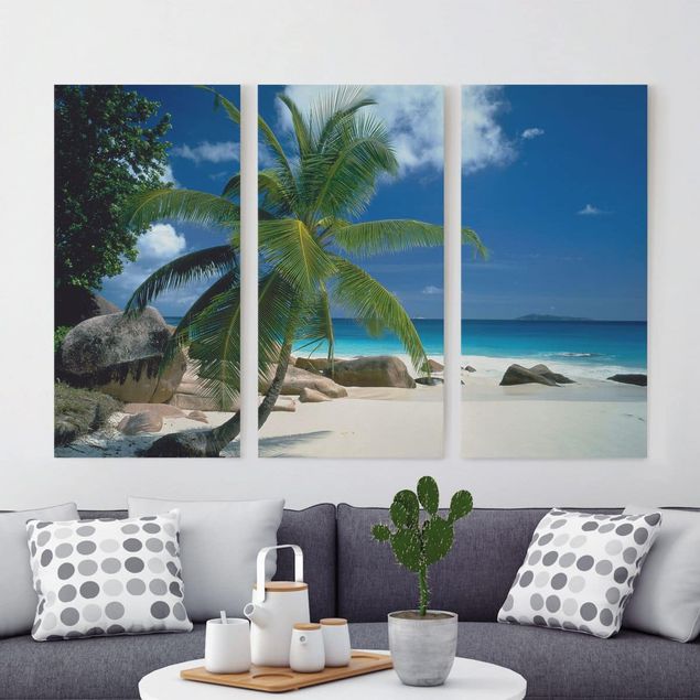 Print on canvas 3 parts - Dream Beach