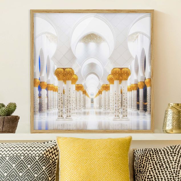 Framed poster - Mosque In Gold