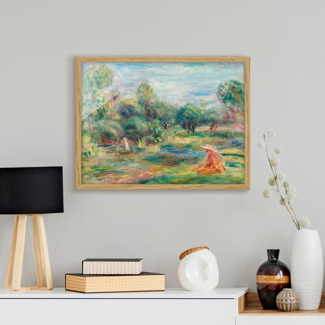 Framed poster - Auguste Renoir - Landscape At Cagnes