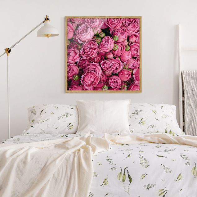 Framed poster - Pink Peonies