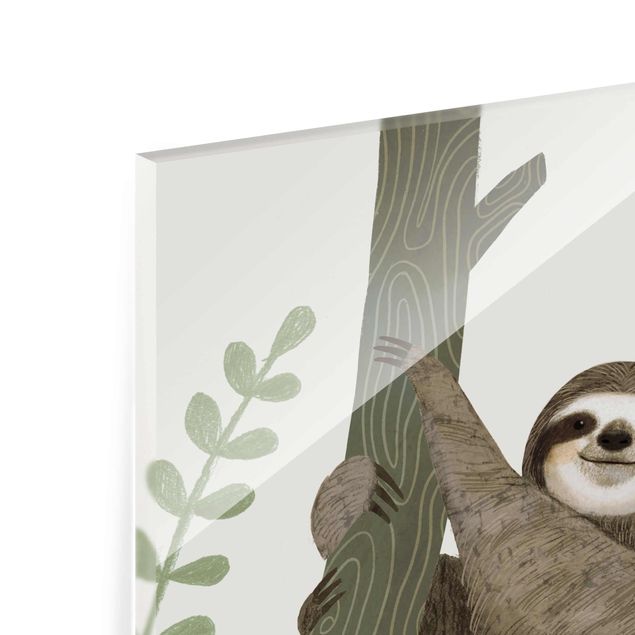 Glass print - Sloth Sayings - Back