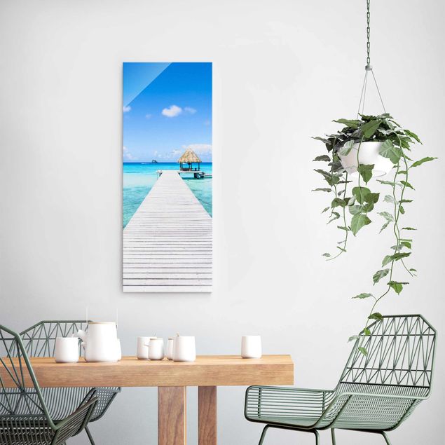 Glass print - Tropical Vacation