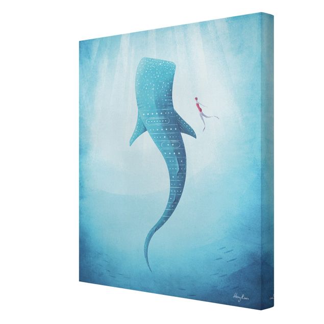 Print on canvas - The Whale Shark