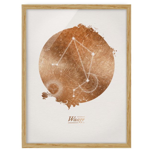 Framed poster - Libra Gold