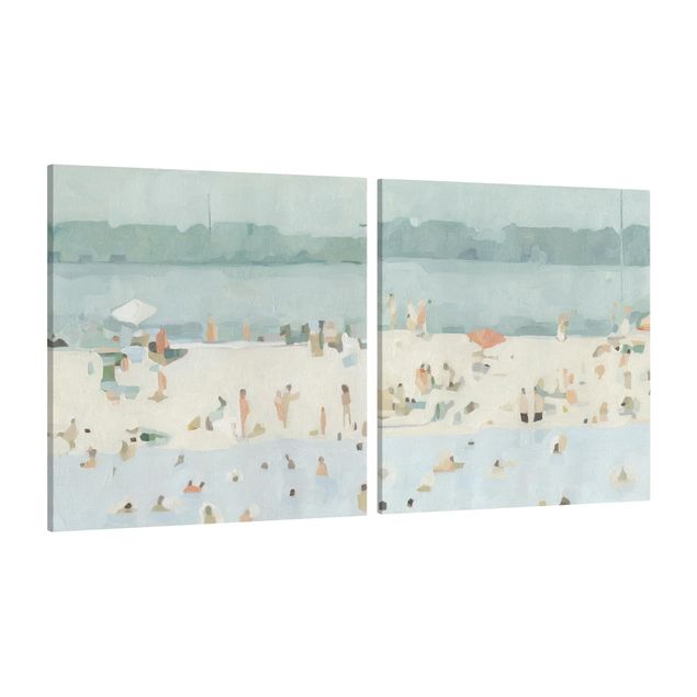 Print on canvas - Sandbank In The Sea Set I