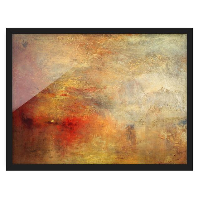 Framed poster - Joseph Mallord William Turner - Sunset Over A Lake