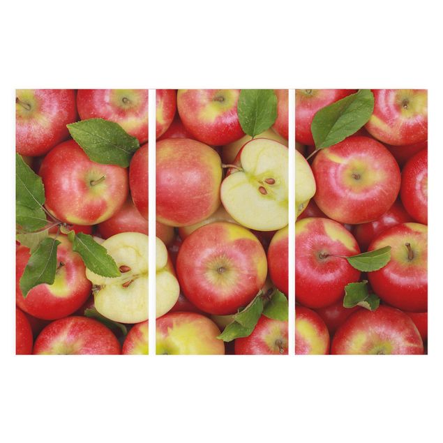 Print on canvas 3 parts - Juicy apples