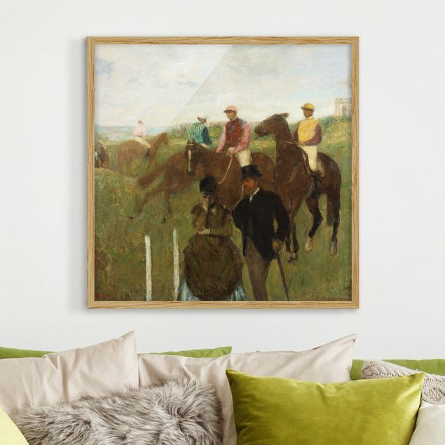 Framed poster - Edgar Degas - Jockeys On Race Track