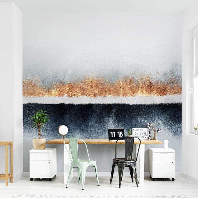 Wallpaper - Golden Horizon Watercolour