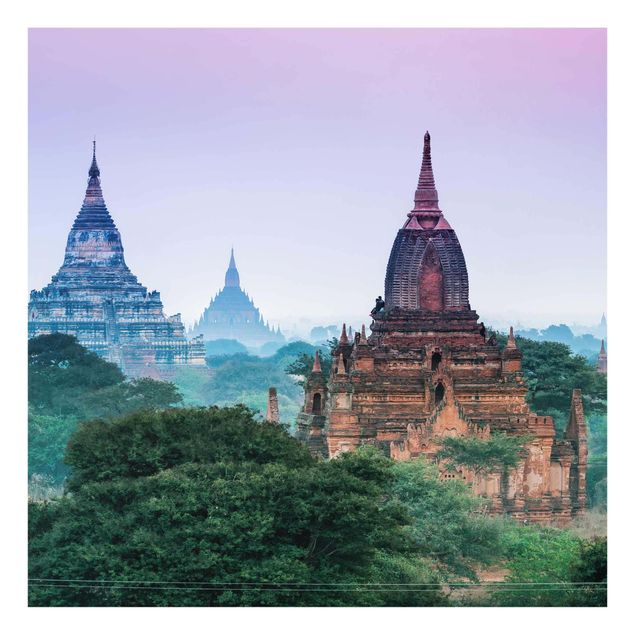 Glass print - Temple Grounds In Bagan