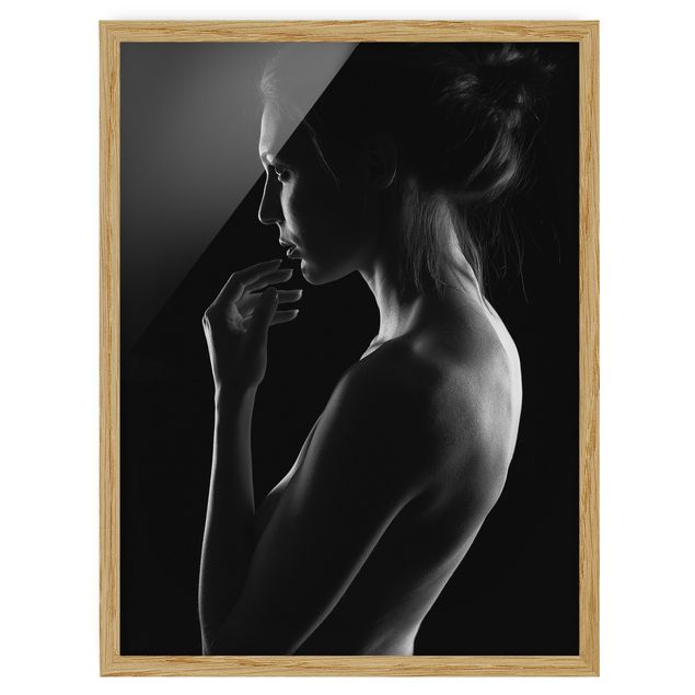 Framed poster - Woman Lost In Thoughts