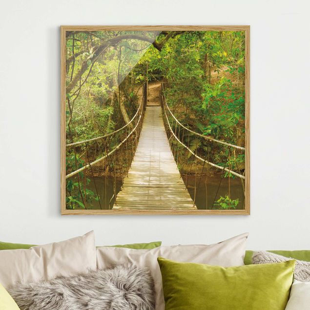 Framed poster - Jungle Bridge