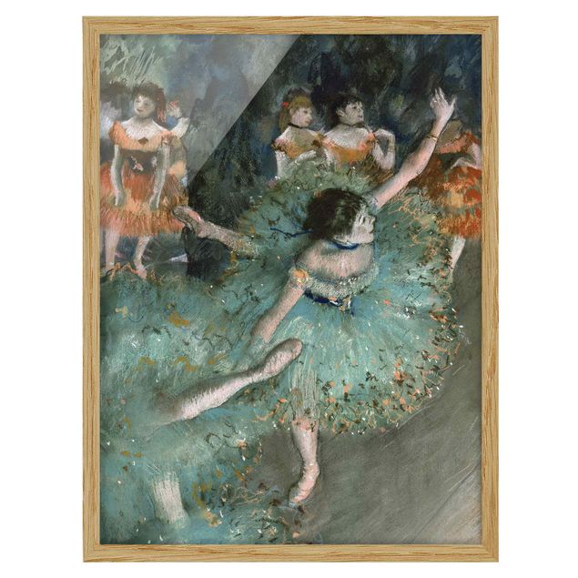 Framed poster - Edgar Degas - Dancers in Green