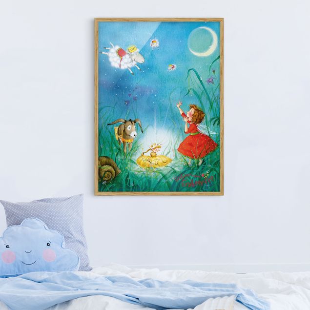 Framed poster - Little Strawberry Strawberry Fairy - Sleep Taxi