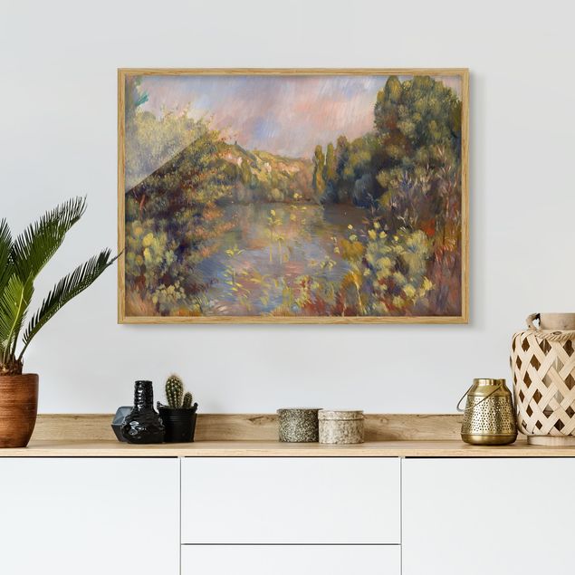 Framed poster - Auguste Renoir - Lakeside Landscape